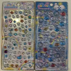 【国内正規品】あわわちゃん2枚セットプチドロップステッカー＆ジュエルプチドロップ