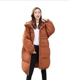 新品 未使用 タグ付き ダウンコート ダウンジャケット ブラウン ロングコート