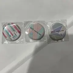 mt マスキングテープ　缶バッジ 3点セット