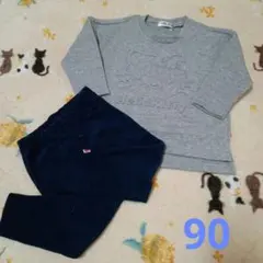 ハローキティ ベビーパジャマ 90cm グレー