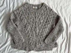ユナイテッドアローズ　ケーブル編み グレー ニット 長袖