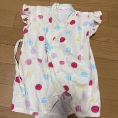 ベビー甚平 水玉模様 80サイズ