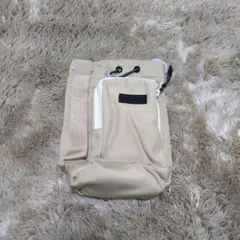 ベージュ　ペットボトルホルダー　水筒カバー　ポーチ付き