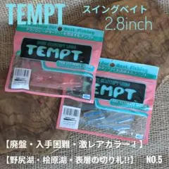 【伝説の釣れるワーム】テンプト スイングベイト 2色セット No,5のサムネイル