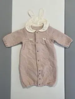 【まとめ買い割引有】バースデイ　ツーウェイオール　秋冬　ウサギ耳付き50-70