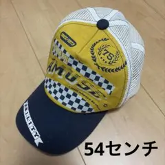 キャップ　イエロー×ネイビー　54センチのサムネイル