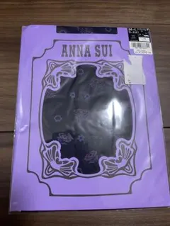 ANNA SUI 花柄タイツ M-Lサイズ ブラック