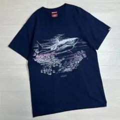 ハイドアンドシーク/シャーク半袖Tシャツ/グラフィックプリントTシャツのサムネイル