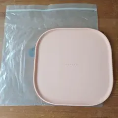 신품 미사용 실리콘 매트 트레이 (22cm 정사각형) 핑크