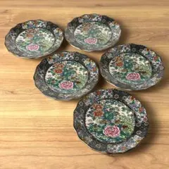 有田焼 陶扇 菊割皿 5枚セット 錦絵 銘々皿 伊万里18.5㎝ - メルカリ