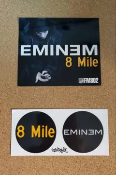 eminem エミネム　8mile DVD・CD・ポスター おまけ:ステッカー エミネム EMINEM 映画8Mile エイトマイル ステッカー 2枚セット