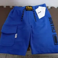 新品　FILA ハーフパンツ 青 110