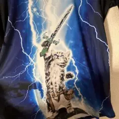 PIZOFF スペースキャット 猫 Tシャツ