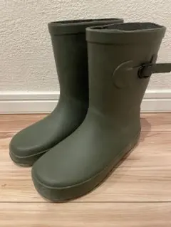 キッズ長靴 レインブーツ　カーキ　20㎝