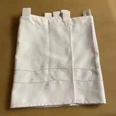 葉デザイン カフェカーテン ベージュ