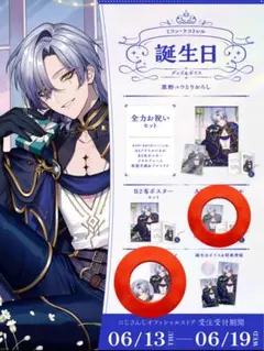 ミラン・ケストレル 2024誕生日グッズ A5アクリルパネルセット にじさんじ