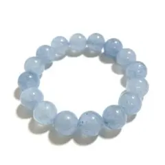 高品質 ライトブルー・アクアマリンブレスレット（12mm）