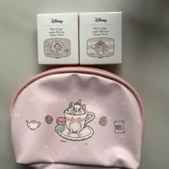 『おしゃれキャット』マリーちゃん ポーチ＆ミラー付きミニケース２個 スリーピー