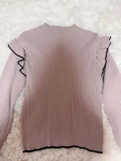 Healthy Karen ピンクリブセーター 長袖