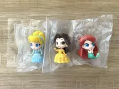 ダイソー ディズニープリンセス フィギュア シンデレラ ベル アリエル3点セット