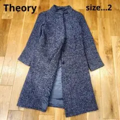 美品✨THEORY セオリー エレガント コート ドレープ グレー 羽織り M