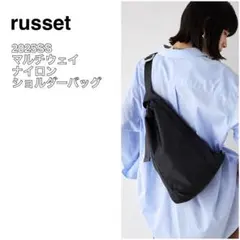 russet ラシット マルチウェイナイロンショルダーバッグ M ブラック 黒 
