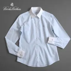 ブルックスブラザーズ オルタネイトストライプ クレリックシャツ 胸刺繍のサムネイル