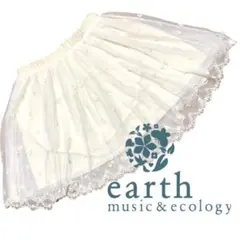 レース　スカート　ペチコート　ホワイト