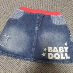 ベビードール デニムスカート 140