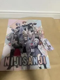 にじさんじ くら寿司コラボ クリアファイル フレン 缶バッジ