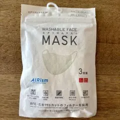 UNIQLO AIRism 洗えるマスク Mサイズ 3枚入り