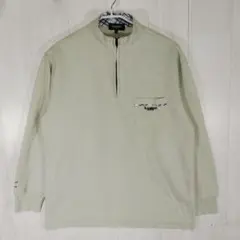 St. Andrews 長袖　ゴルフシャツ　ハーフジップ　淡いグリーン　Lサイズのサムネイル