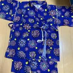 甚平 花火柄 サイズ130