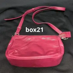 【お値下げ】box21 レザー ショルダーバッグ