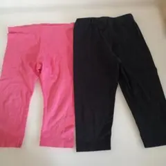 UNIQLO エイチアンドエムキッズ スパッツ 2色セット 　110〜120