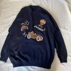 【限定値下げ】VINTAGE ヴィンテージ ニット イタリア製 ワッペン