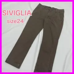 WHITE SIVIGLIA チノパン ブラウン アタリ USED