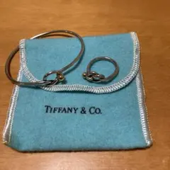 Tiffany & Co. ラブノットデザイン バングル・リングセット　希少品のサムネイル