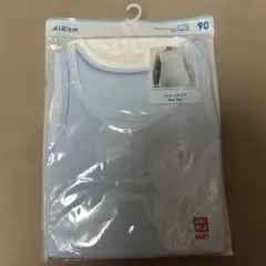 UNIQLO エアリズム メッシュインナータンクトップ 90 ライトブルー