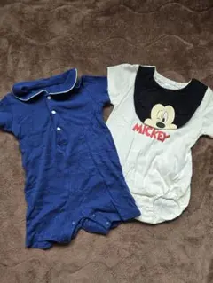 UNIQLO futafuta ミッキーロンパース 70cm