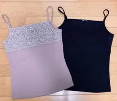 MK MICHEL KLEIN ミッシェルクラン レースキャミソール 2枚セットのサムネイル