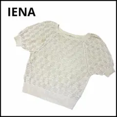 IENA イエナ　半袖ニット　トップス　サマーニット　レースニット