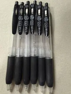SARASA ボールペン使用済み 0.5mm 6本セット