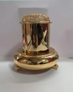 仏事用香炉 金色 網目蓋付き 金メッキ - メルカリ