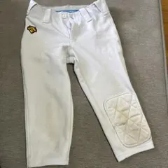 DESCENTE 膝パッド付きホワイトユニフォーム 150 デサント