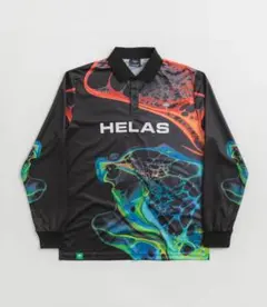 HELAS グラフィックポロシャツ Liquid L/S Polo Shirtのサムネイル