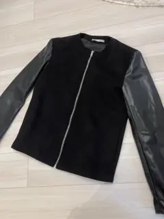 本日限り値下げ！ZARA メンズ フェイクレザー ジャケット ブルゾン　S