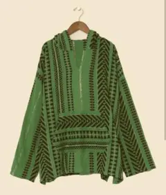 【タグ付き】チャイハネ☆ダズルメンズトップ(グリーン)