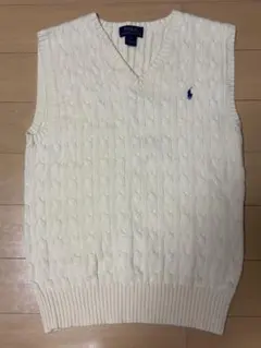 Ralph Lauren ケーブルニットベスト　Lサイズ