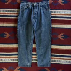 90'sリーバイス550希少な赤文字　Ｗ34 ワイドシルエットビンテージデニム